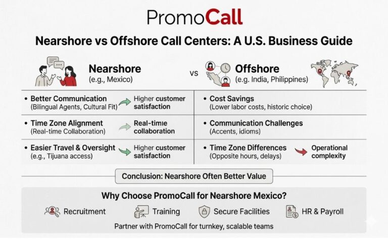 Nearshore vs Offshore Call Centers: Why Mexico Is the Better Choice